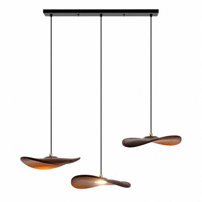 Lowenstone Wood Blade Chandelier