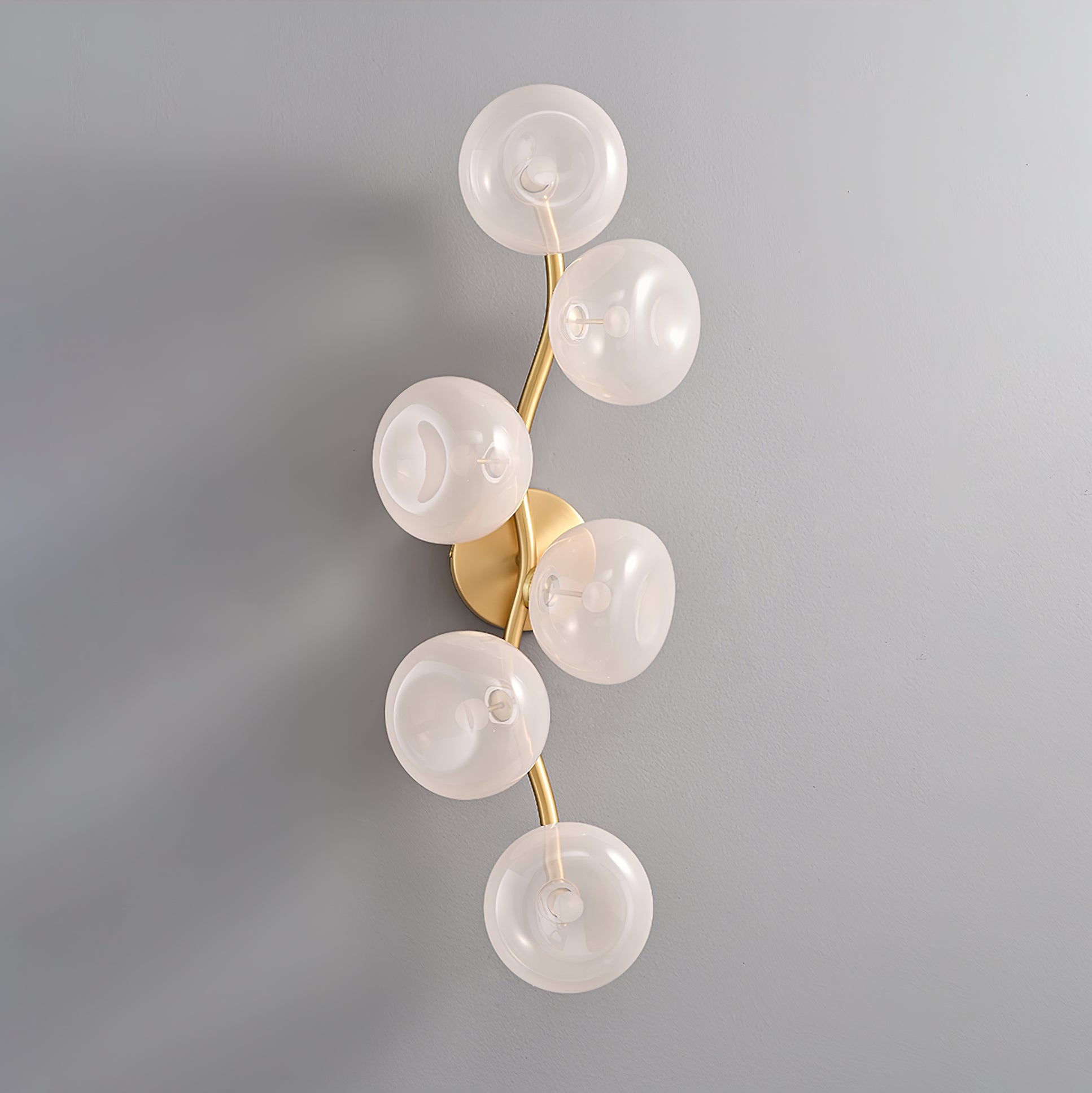 Velarina Wall Lamp Vine Nordic Art Glass Metal