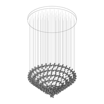Dune Chandelier Crystal Butterfly Floral Cluster