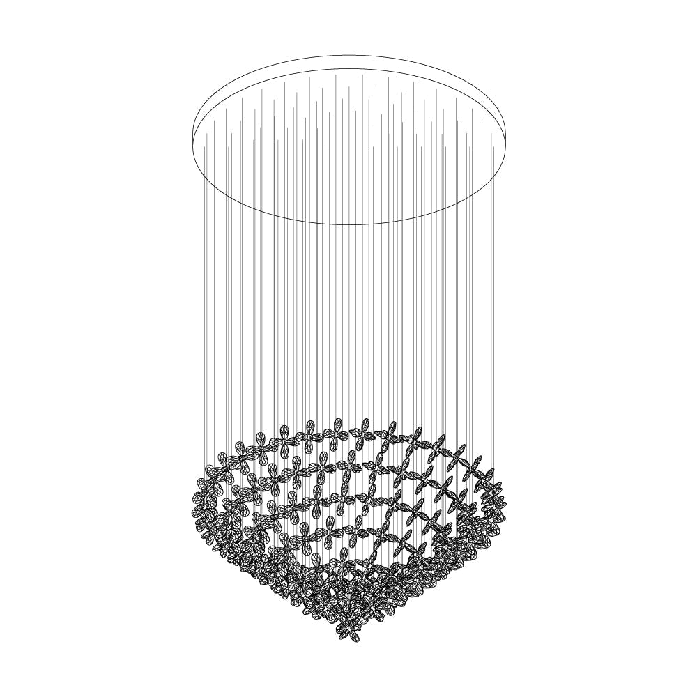 Dune Chandelier Crystal Butterfly Floral Cluster