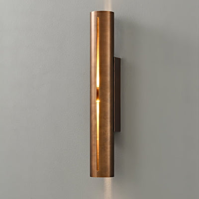Avsilara Modern Minimalist Cylinder Brass Wall Light
