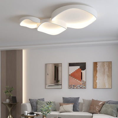 Arisha Modern Wave Flush Mount Ceiling Light Living Room - Neutral Decor