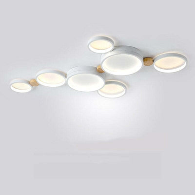 Arisha Round Flush Mount Ceiling Light Bedroom - Neutral Decor