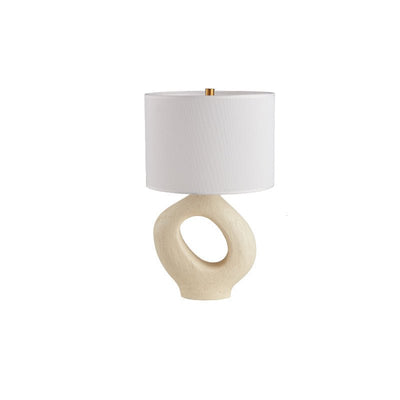 Lumestic Sculptural Resin Fabric Table Lamp