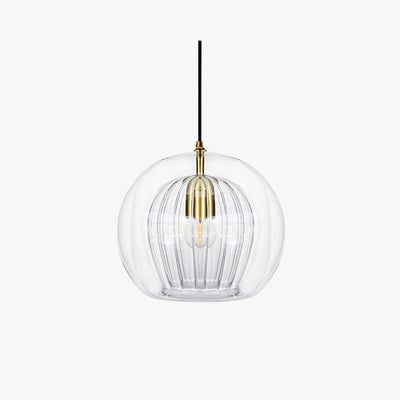 Valentina Nordic Glass Globe Pendant Light Bedroom - Neutral Decor