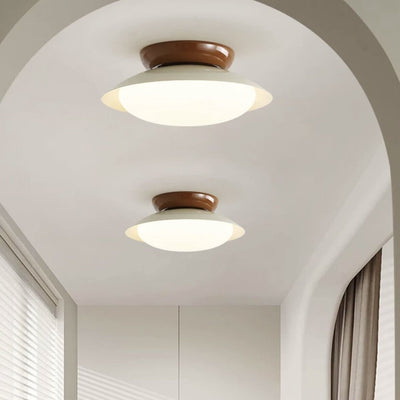 Aira Vintage Bowl-shaped LED Ceiling Light - Neutral Decor