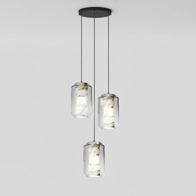Edenborne Alabaster Glass Cylinder Pendant Light