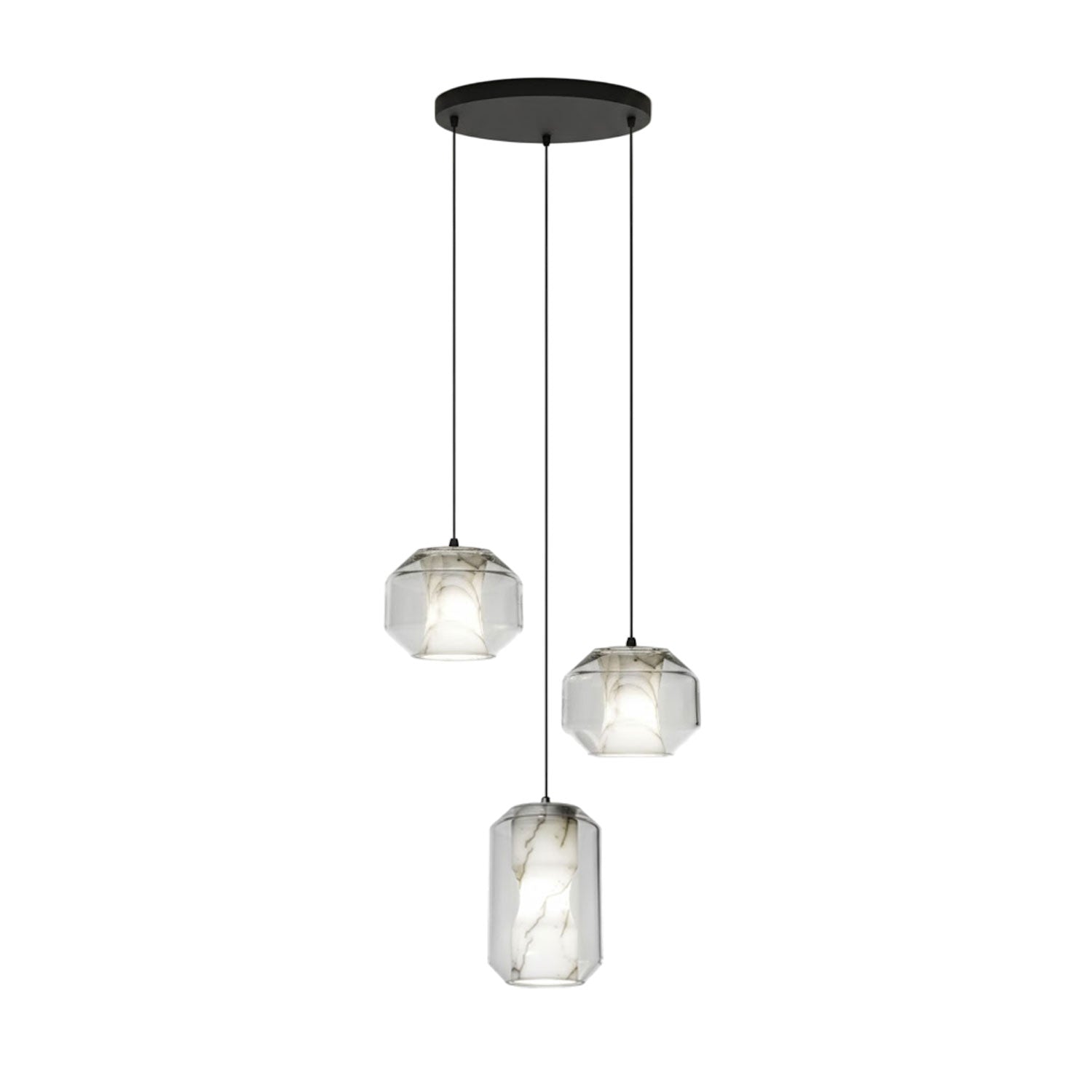Edenborne Alabaster Glass Cylinder Pendant Light