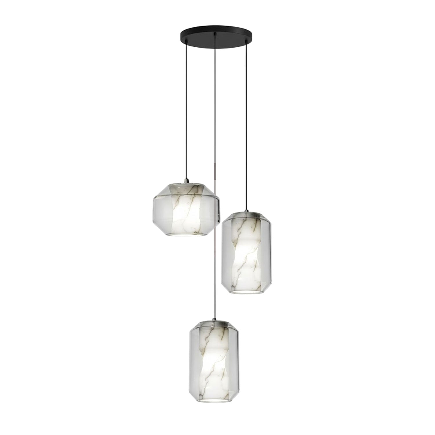 Edenborne Alabaster Glass Cylinder Pendant Light