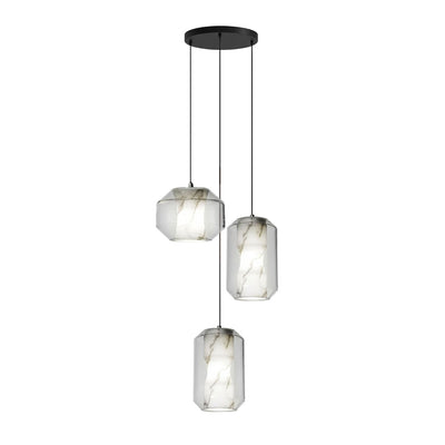 Edenborne Alabaster Glass Cylinder Pendant Light