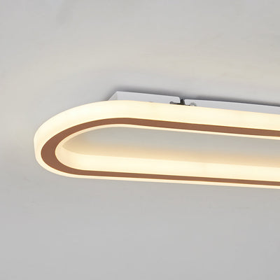 Arisha Minimalist Rectangular Flush Mount Ceiling Light - Neutral Decor