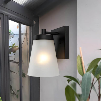 Supplan Traditional Sensor Glass Outdoor Wall Sconce