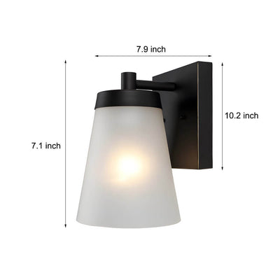 Supplan Traditional Sensor Glass Outdoor Wall Sconce