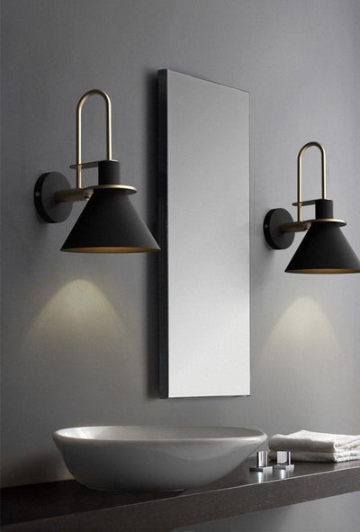 Solerine Wall Lamp Black Gold Minimalist