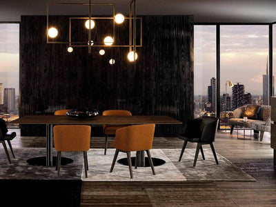 Veliiel Chandelier Mondrian Glass Brass Geometric Modern