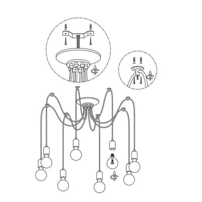 Soruora Chandelier Spider Cable Industrial