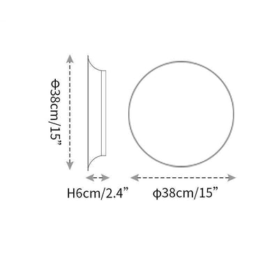 Arelis Geometric Disc Wall Lamp