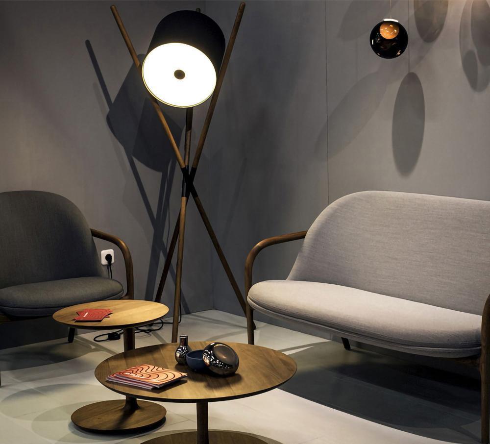 Syloena Contemporary Wood Floor Lamp