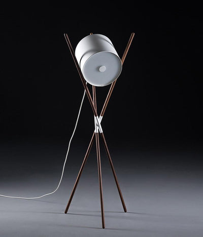 Syloena Contemporary Wood Floor Lamp