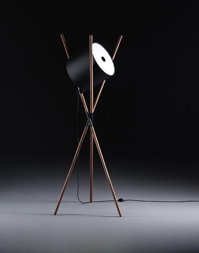 Syloena Contemporary Wood Floor Lamp