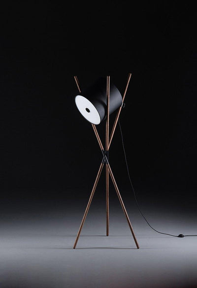 Syloena Contemporary Wood Floor Lamp