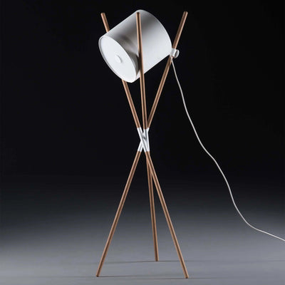 Syloena Contemporary Wood Floor Lamp