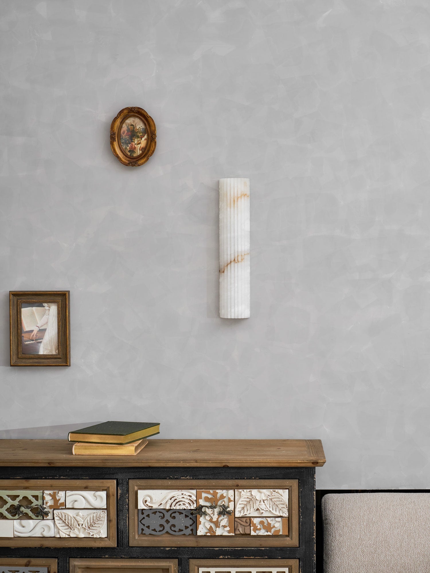Willowfield Alabaster Indoor Wall Light