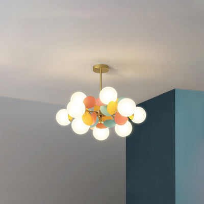 Aria Multicolored Flower Branch Chandelier Living Room - Neutral Decor