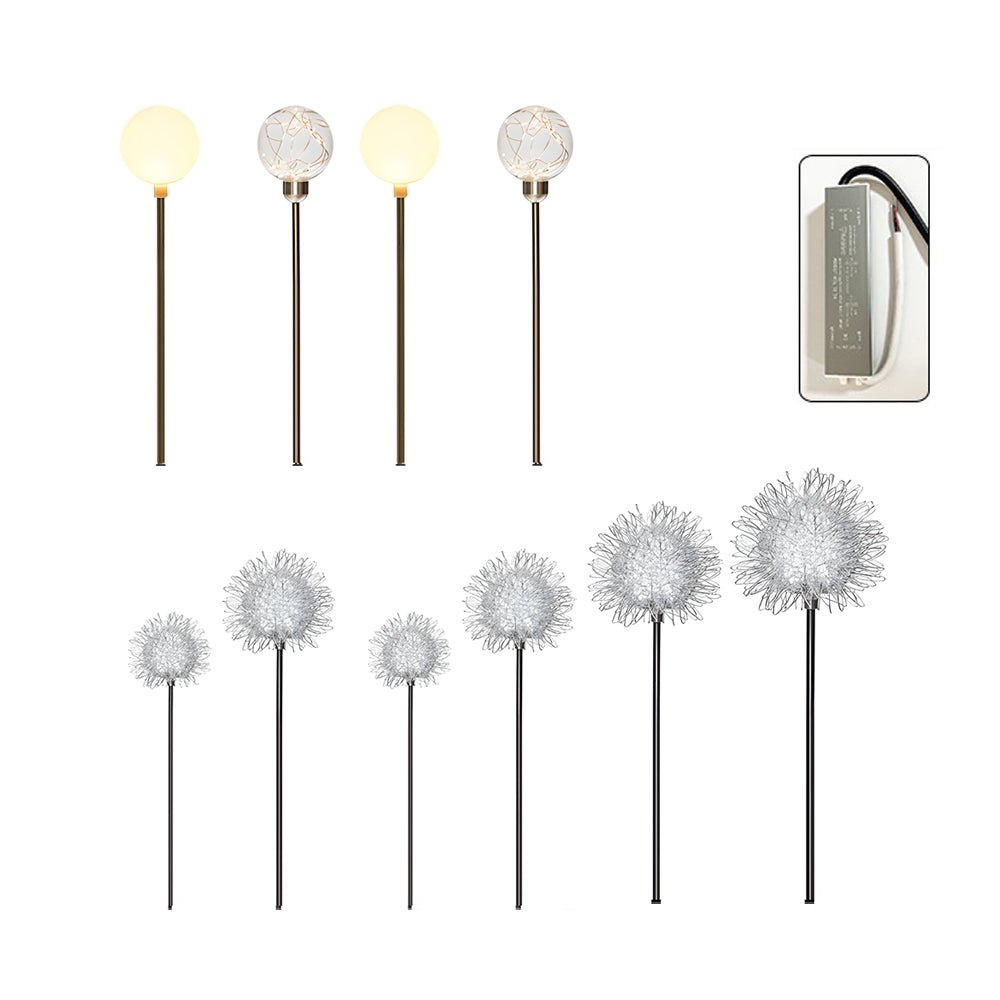 Wid Solar Dandelion LED Aluminum Outdoor Pathway Light