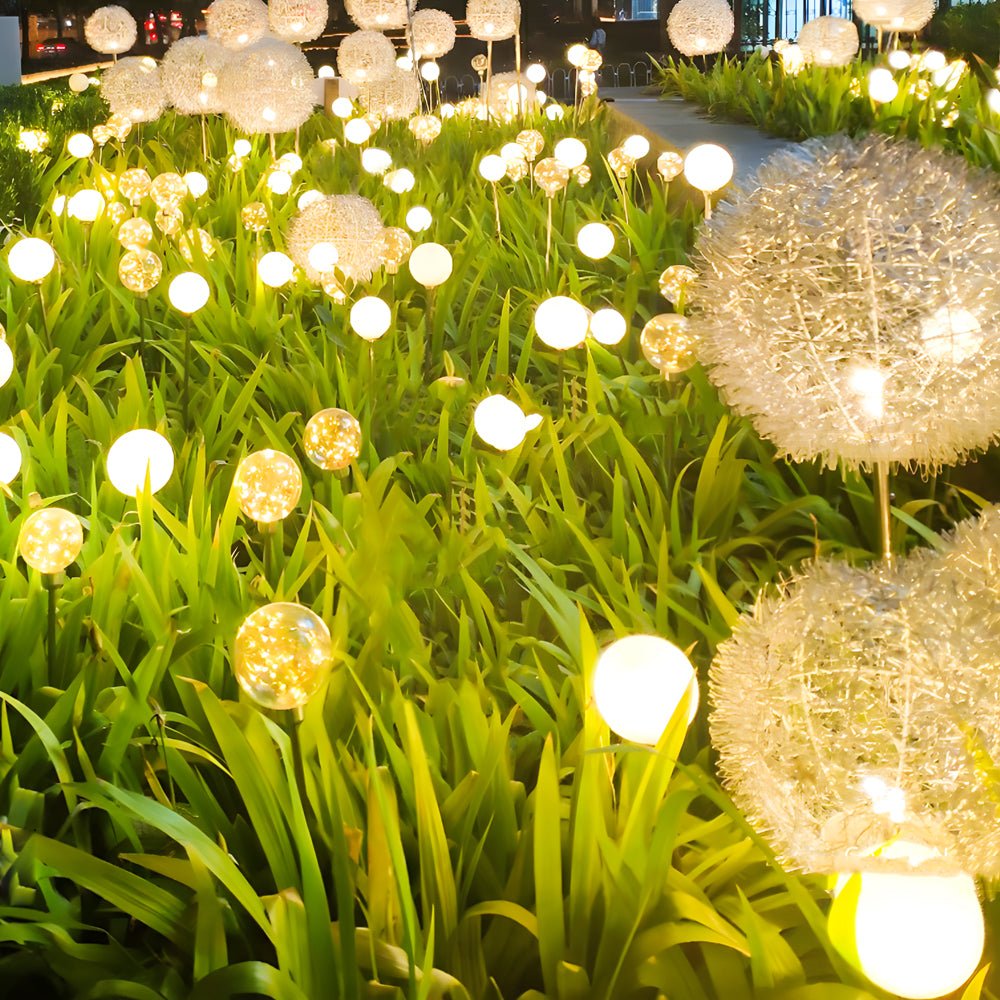 Wid Solar Dandelion LED Aluminum Outdoor Pathway Light