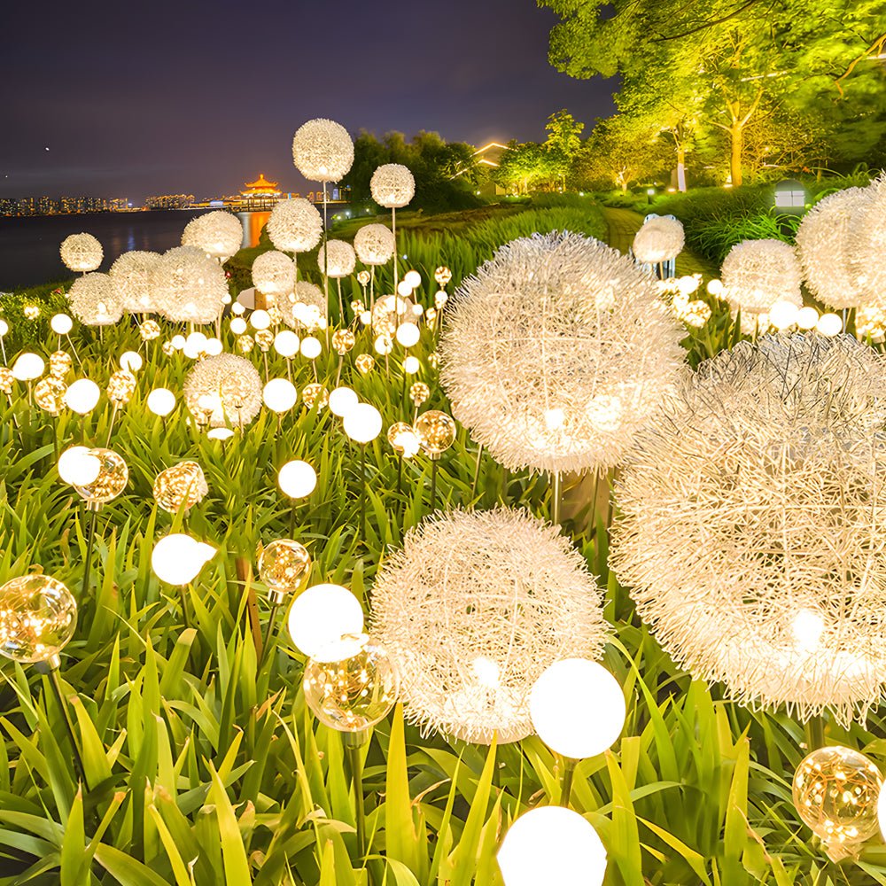 Wid Solar Dandelion LED Aluminum Outdoor Pathway Light