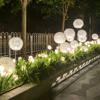 Wid Solar Dandelion LED Aluminum Outdoor Pathway Light