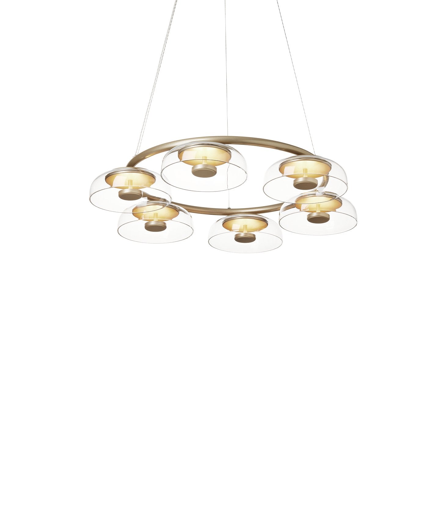 Aethera Circular Glass Chandelier