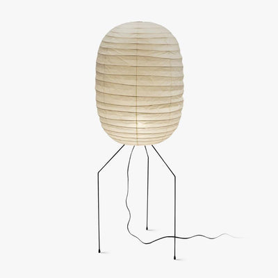 Barbara Vintage Rice Paper Floor Lamp