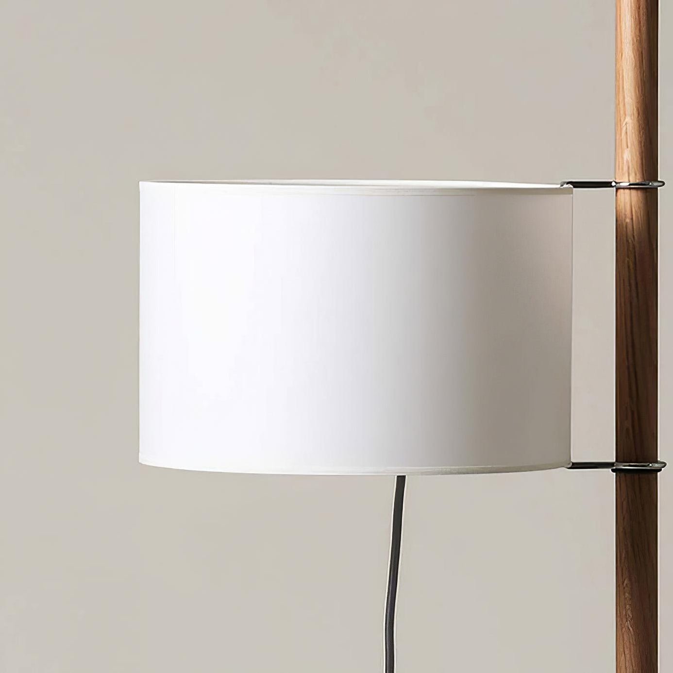 Jex Wood Fabric Floor Lamp