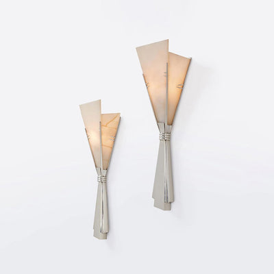 Aura Alabaster Fan Wall Sconce