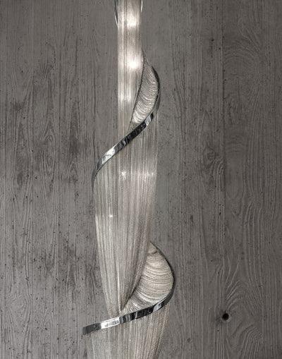 Renoian Spiral Chain Chandelier