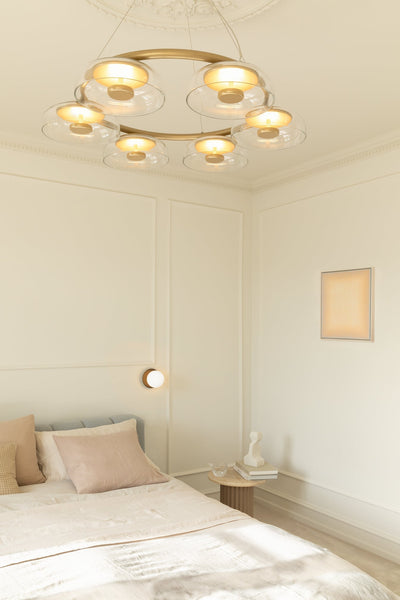 Aethera Circular Glass Chandelier