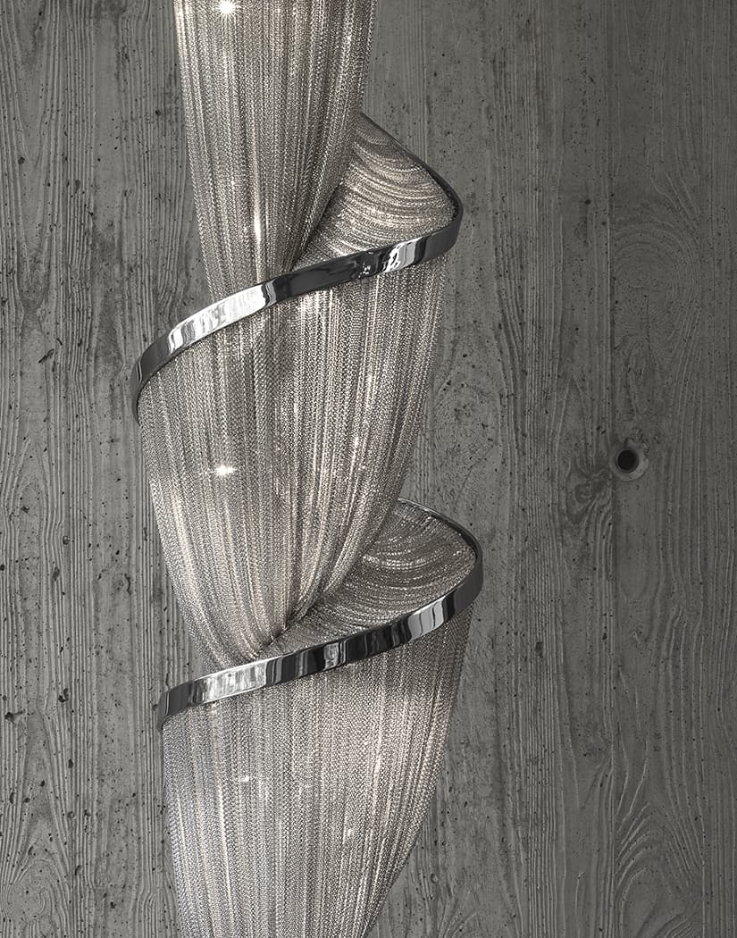 Renoian Spiral Chain Chandelier