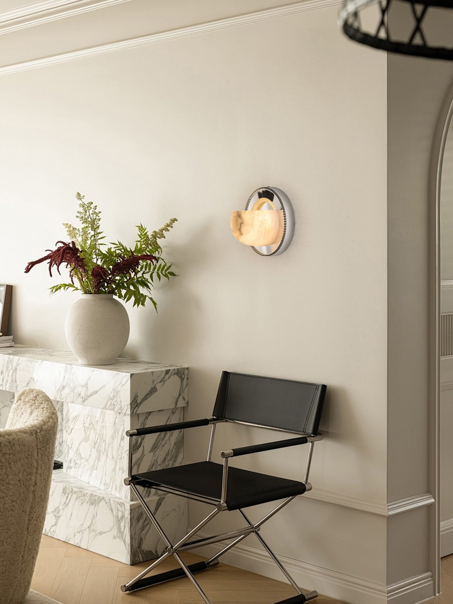 Albarelia Pearl Alabaster Wall Light