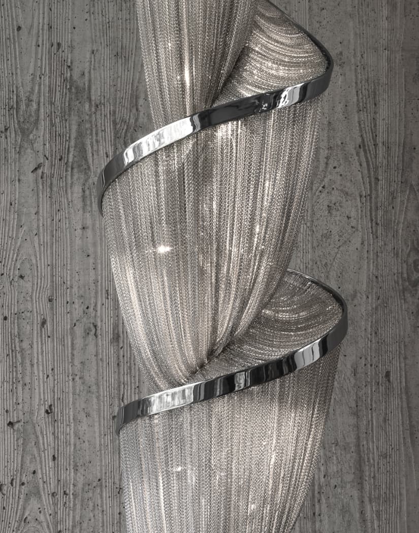 Renoian Spiral Chain Chandelier