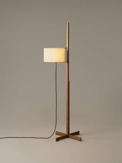 Jex Wood Fabric Floor Lamp