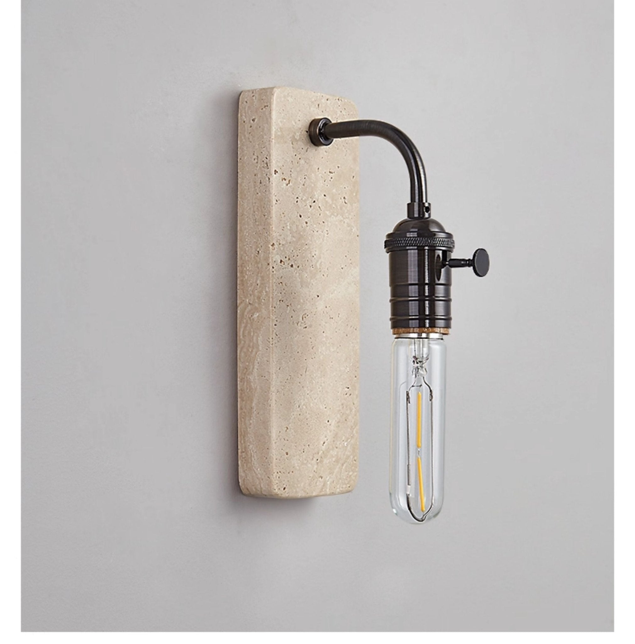 Alistair Industrial Stone Sconce