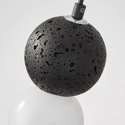 Valentina Single Globe Colorful Pendant Light, Dolomite, LED - Neutral Decor