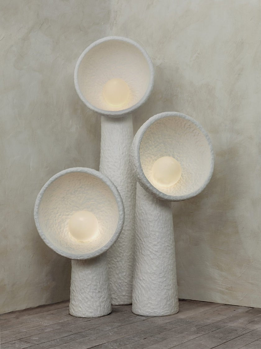 Ernionis Textured Ceramic Floor Lamp
