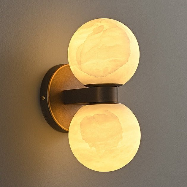 Lumenor Alabaster Celestia Orb Wall Light