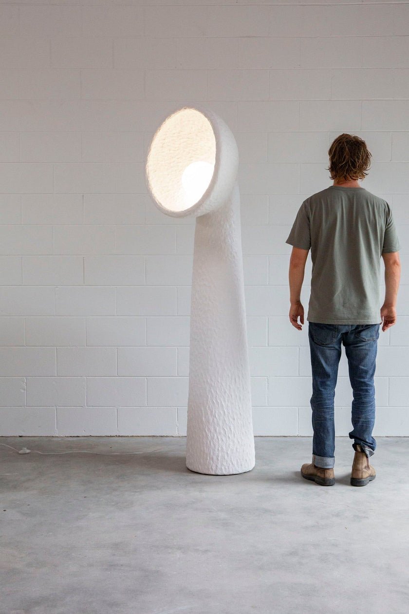 Ernionis Textured Ceramic Floor Lamp