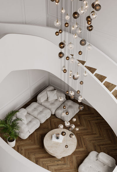 Celestial Orbit  Cascade Chandelier