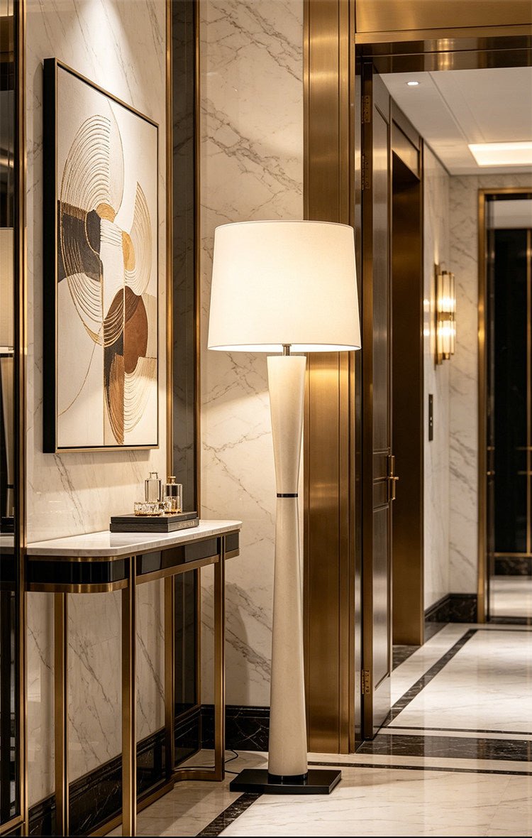 Renenelia Leather Floor Lamp