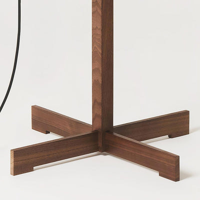 Jex Wood Fabric Floor Lamp